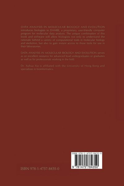 Produktbild: Data Analysis in Molecular Biology and Evolution