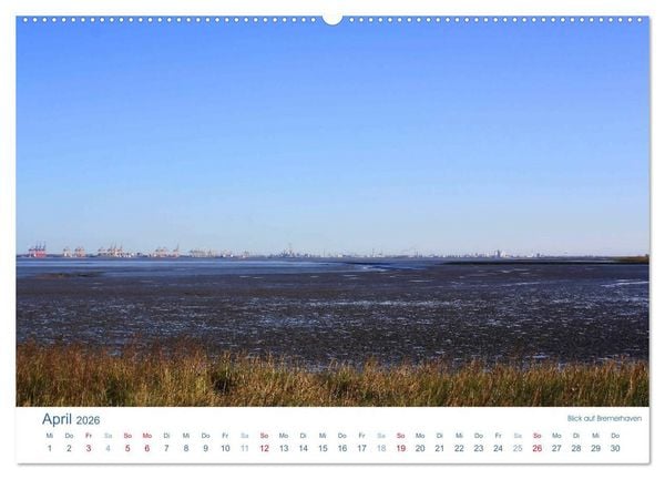 Produktbild: Ebbe und Watt 2026. Impressionen von der Nordseek&uuml;ste (Wandkalender 2026 DIN A2 quer), CALVENDO Monatskalender