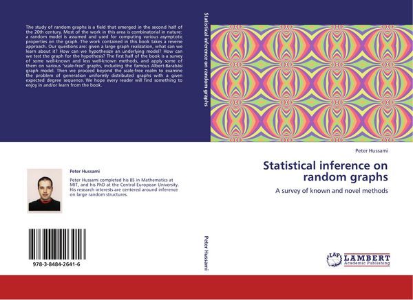Produktbild: Statistical inference on random graphs