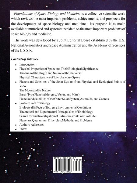 Produktbild: Foundations of Space Biology and Medicine