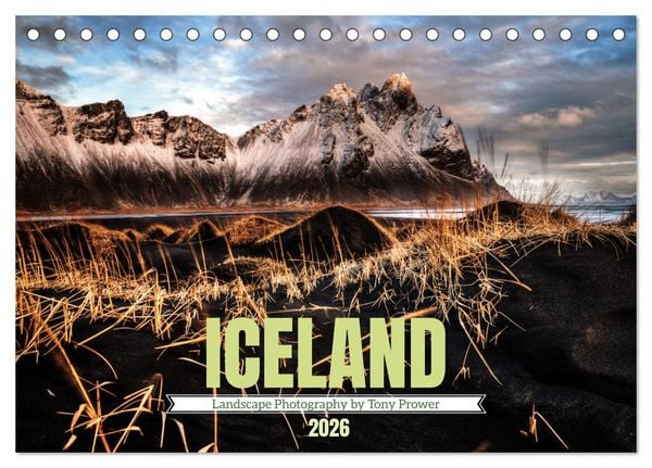 Natural scenery of Iceland (Desk Calendar 2026 DIN A5 landscape), CALVENDO 12 Month DeskCalendar