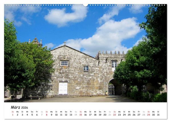Produktbild: Jakobsweg - Camino Finisterre (hochwertiger Premium Wandkalender 2026 DIN A2 quer), Kunstdruck in Hochglanz