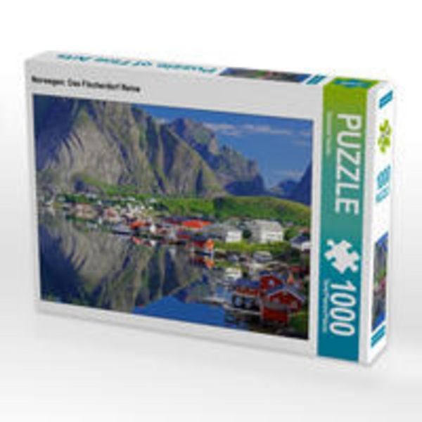 CALVENDO Puzzle Norwegen: Das Fischerdorf Reine | 1000 Teile Lege-Größe 64x48cm Foto-Puzzle für glückliche Stunden