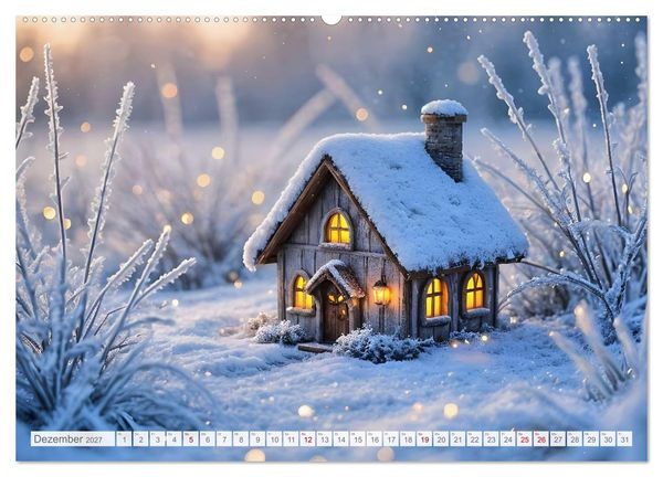 Produktbild: Die geheimen Lichter der Feenh&auml;user - Verborgene Welt im Zauberwald. (Wandkalender 2027 DIN A2 quer), CALVENDO Monatskalender