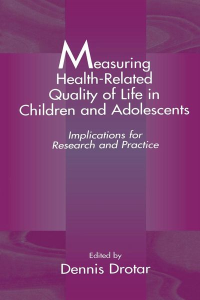Produktbild: Measuring Health-Related Quality of Life in Children and Adolescents