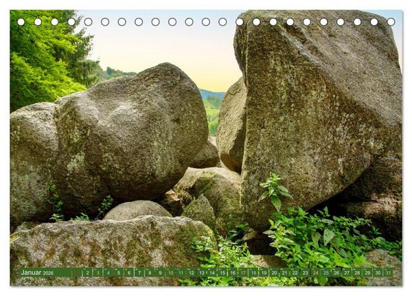 Produktbild: Das Felsenmeer - Natur pur im Odenwald (Tischkalender 2026 DIN A5 quer), CALVENDO Monatskalender