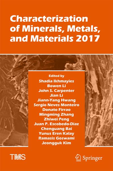 Produktbild: Characterization of Minerals, Metals, and Materials 2017