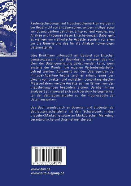 Produktbild: Buying Center-Analyse auf der Basis von Vertriebsinformationen