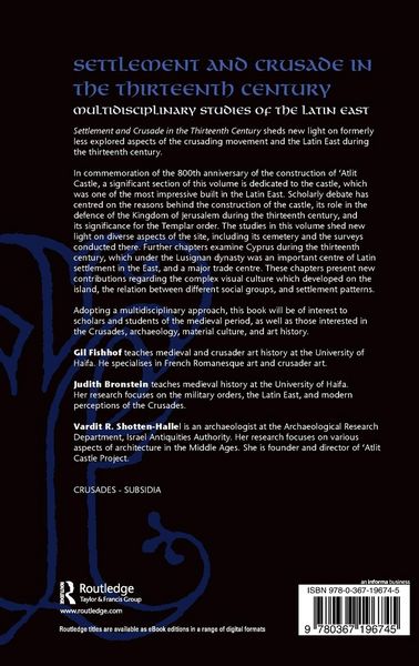 Produktbild: Settlement and Crusade in the Thirteenth Century