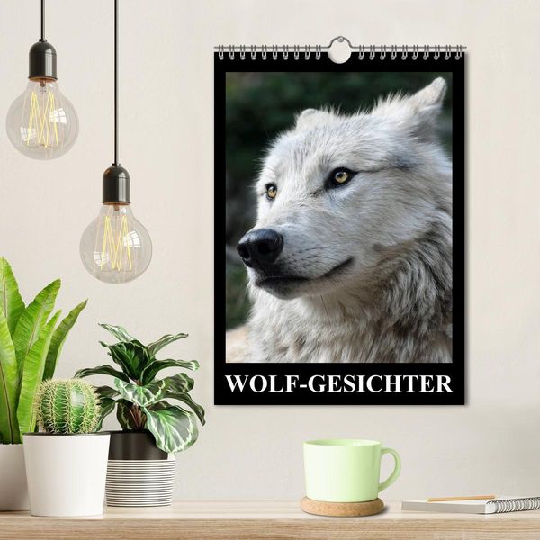 Produktbild: Wolf-Gesichter (Wandkalender 2026 DIN A4 hoch), CALVENDO Monatskalender