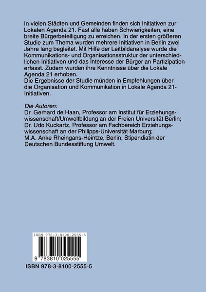 Produktbild: B&uuml;rgerbeteiligung in Lokale Agenda 21-Initiativen