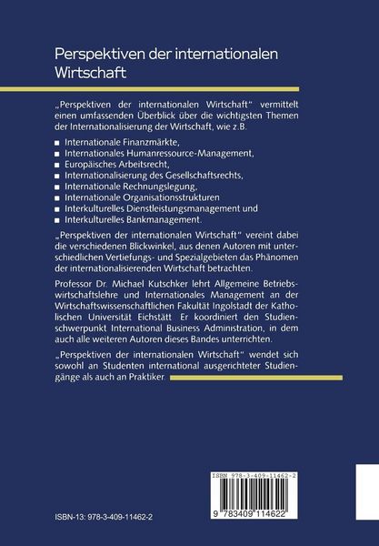 Produktbild: Perspektiven der internationalen Wirtschaft