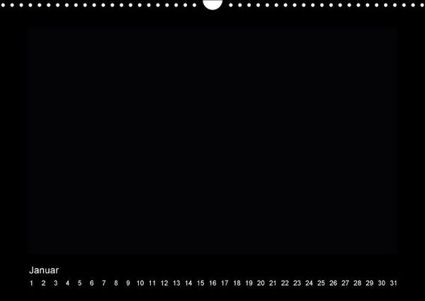 Produktbild: K. A., K: Geburtstags - Bastelkalender - Schwarz (Wandkalen