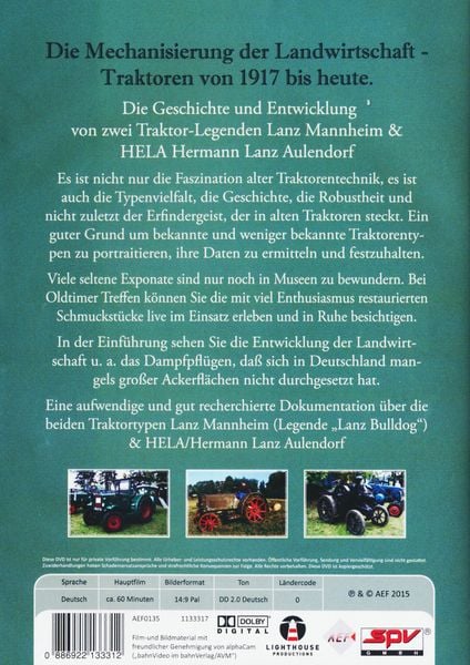 Produktbild: Traktor Legenden - Lanz Mannheim & HELA/Hermann Lanz Aulendorf (incl. Postkarte)