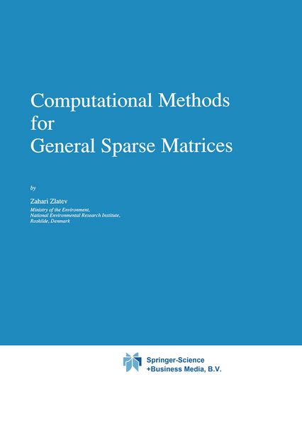 Produktbild: Computational Methods for General Sparse Matrices