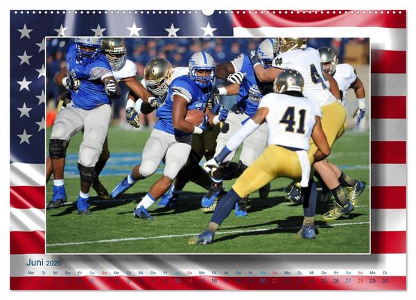 Produktbild: American Football - Kickoff (Wandkalender 2026 DIN A2 quer), CALVENDO Monatskalender