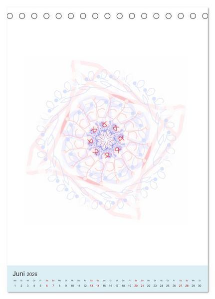 Produktbild: Transluzent-Mandalas (Tischkalender 2026 DIN A5 hoch), CALVENDO Monatskalender
