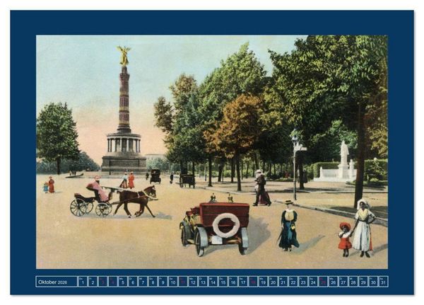 Produktbild: Historisches Berlin von 1888 bis 1918 (Tischkalender 2026 DIN A5 quer), CALVENDO Monatskalender
