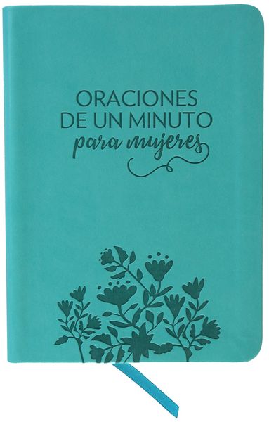 Produktbild: Oraciones de Un Minuto Para Mujeres. S&atilde;-Mil Piel Aguamarina/ One Minute Prayers for Women. Leathersoft Aquamarine
