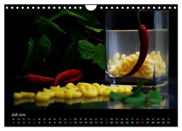 Produktbild: Pasta Kreationen (Wandkalender 2026 DIN A4 quer), CALVENDO Monatskalender
