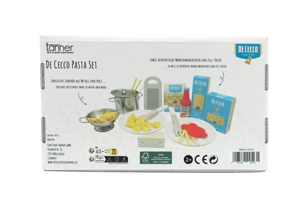 Produktbild: K&uuml;chenspielzeug Pasta Set De Cecco 16 Teile