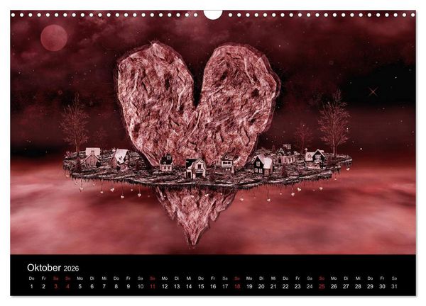 Produktbild: Der Herz Kalender (Wandkalender 2026 DIN A3 quer), CALVENDO Monatskalender
