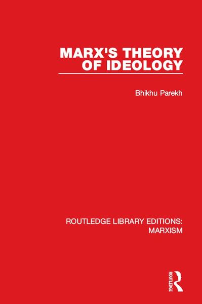 Produktbild: Marx's Theory of Ideology (RLE Marxism)