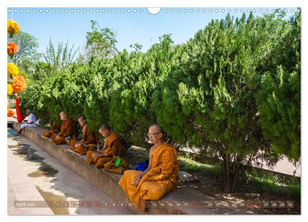 Produktbild: Mahabodhi &ndash; Der wichtigste buddhistische Tempel (Wandkalender 2026 DIN A3 quer), CALVENDO Monatskalender