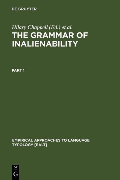 Produktbild: The Grammar of Inalienability
