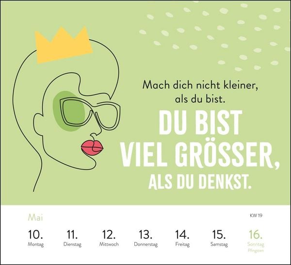 Produktbild: Wochenkalender 2027: Sei stark. Sei anders. Sei DU.