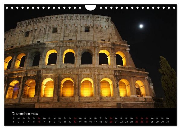 Produktbild: Vade mecum Romam - Geh mit mir nach Rom (Wandkalender 2026 DIN A4 quer), CALVENDO Monatskalender