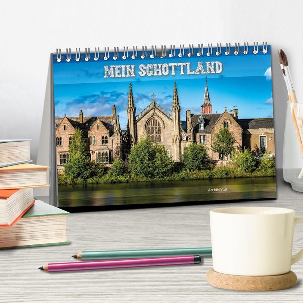 Produktbild: Mein Schottland - Architektur (Tischkalender 2026 DIN A5 quer), CALVENDO Monatskalender