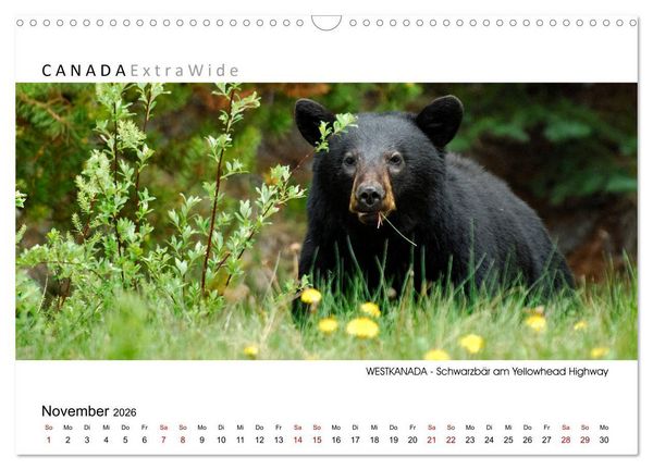 Produktbild: Impressionen aus Westkanada (Wandkalender 2026 DIN A3 quer), CALVENDO Monatskalender