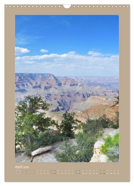 Produktbild: Erlebe mit mir den Grand Canyon (Wandkalender 2026 DIN A3 hoch), CALVENDO Monatskalender