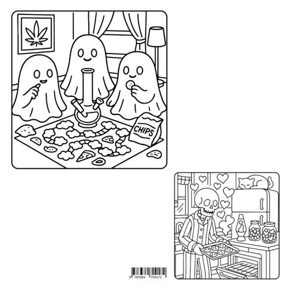 Produktbild: Spooky Stoner &ndash; Cute & Creepy Coloring Fun