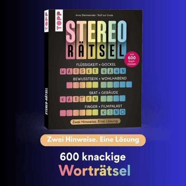 Produktbild: Stereo-R&auml;tsel &ndash; Zwei Hinweise, eine L&ouml;sung