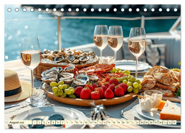 Produktbild: Picknick f&uuml;r Gourmets - Genuss erleben (Tischkalender 2026 DIN A5 quer), CALVENDO Monatskalender