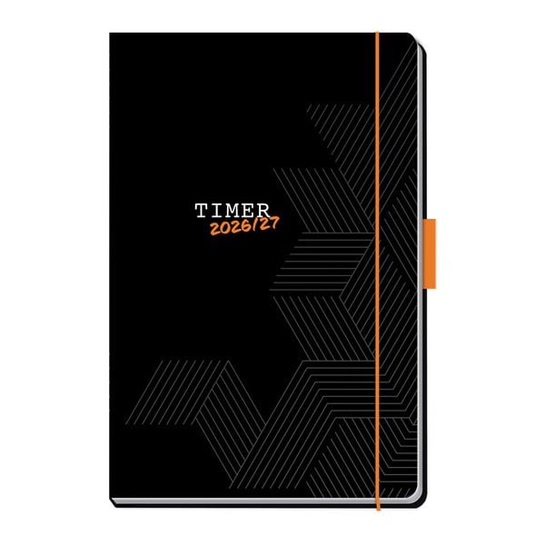 Produktbild: TR&Ouml;TSCH - Sch&uuml;lerkalender Specials mit Gummiband und Stifthalter Uni Black 26/27