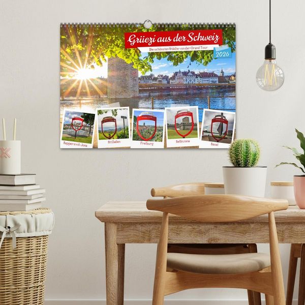 Produktbild: Gr&uuml;ezi aus der Schweiz (Wandkalender 2026 DIN A3 quer), CALVENDO Monatskalender