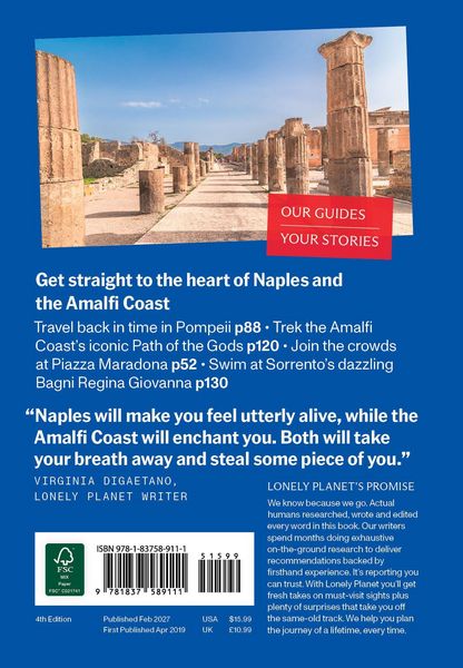 Produktbild: Lonely Planet Pocket Naples & the Amalfi Coast