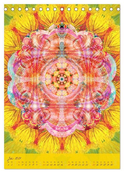 Produktbild: FLORALE MANDALAS (Tischkalender 2027 DIN A5 hoch), CALVENDO Monatskalender