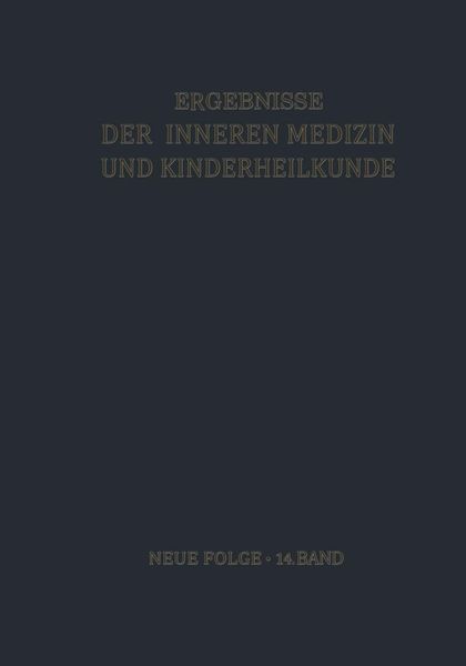 Produktbild: Ergebnisse der Inneren Medizin und Kinderheilkunde