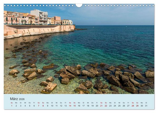 Produktbild: Sizilien &ndash; Die Insel, auf der es keinen Winter gibt (Wandkalender 2026 DIN A3 quer), CALVENDO Monatskalender