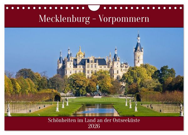 Produktbild: Mecklenburg &ndash; Vorpommern, Sch&ouml;nheiten im Land der Ostseek&uuml;ste (Wandkalender 2026 DIN A4 quer), CALVENDO Monatskalender