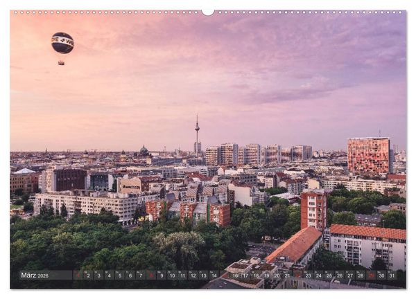 Produktbild: Berlin von oben (hochwertiger Premium Wandkalender 2026 DIN A2 quer), Kunstdruck in Hochglanz