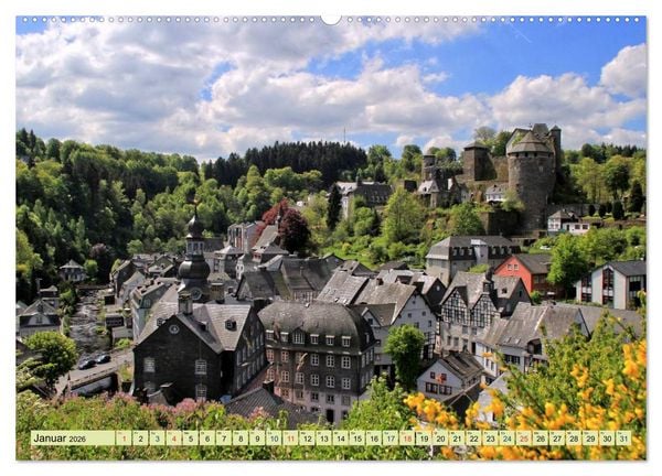 Produktbild: Die sch&ouml;nsten Orte der Eifel - Monschau (hochwertiger Premium Wandkalender 2026 DIN A2 quer), Kunstdruck in Hochglanz