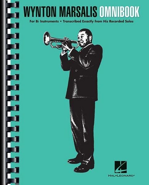 Produktbild: Wynton Marsalis: Omnibook for B-Flat Instruments Jazz Sheet Music Transcription Book 35 Solos for Trumpet Clarinet and Tenor Sax Bebop Songbook for Study and Practice Hal Leonard Jazz Method