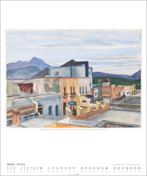 Produktbild: Edward Hopper Kalender 2027