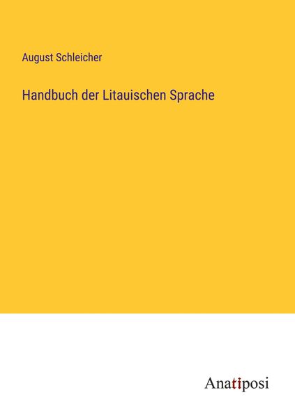 Produktbild: Handbuch der Litauischen Sprache