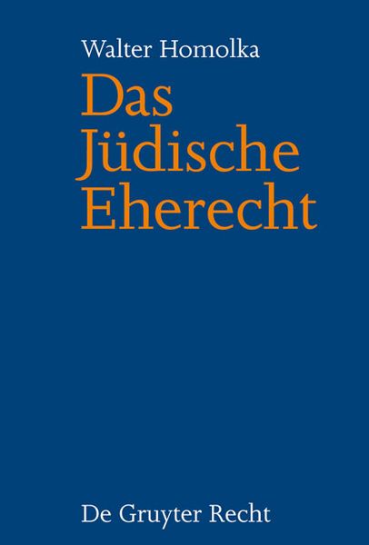 Produktbild: Das J&uuml;dische Eherecht
